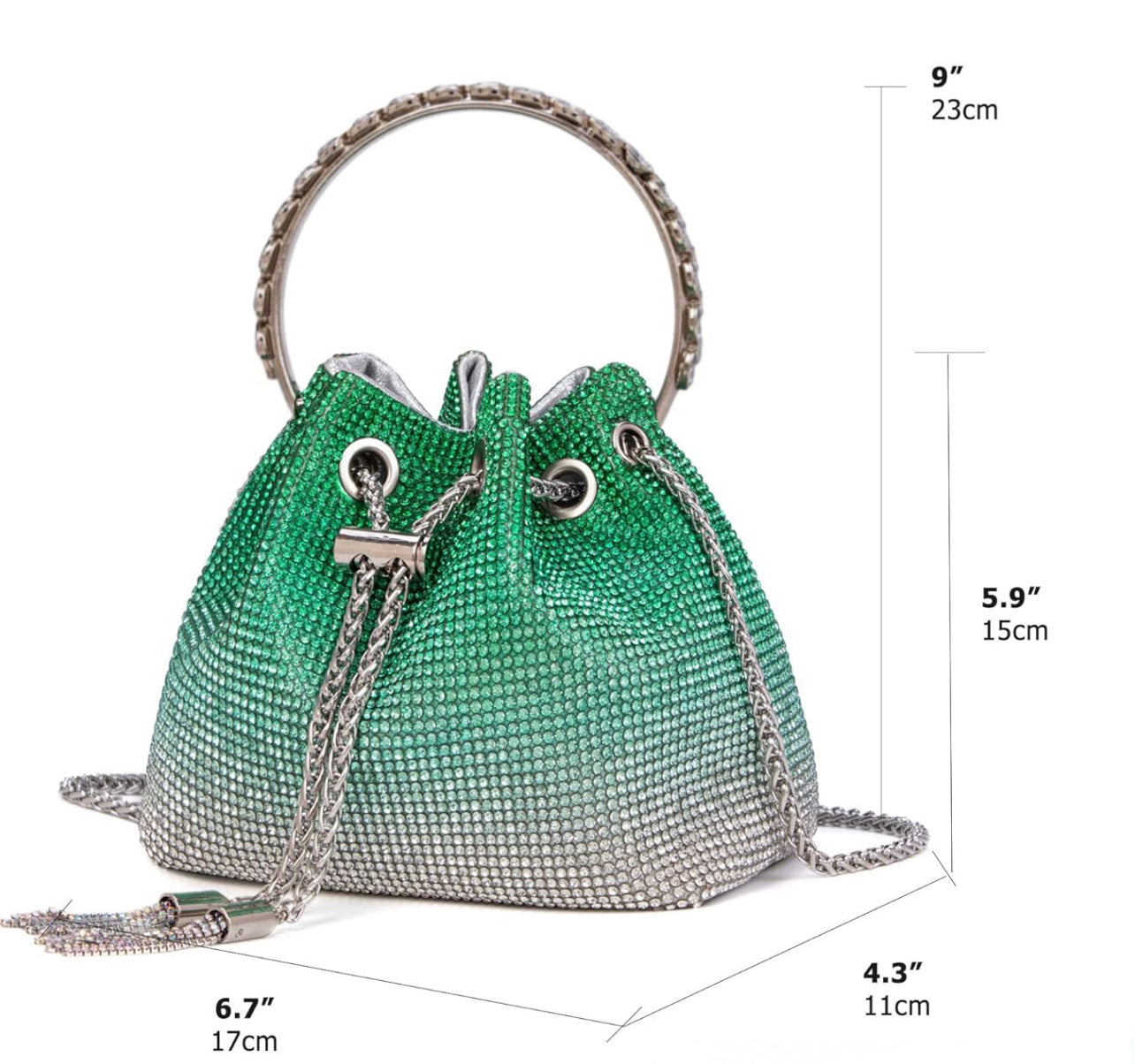 Crystal Cluth Purse