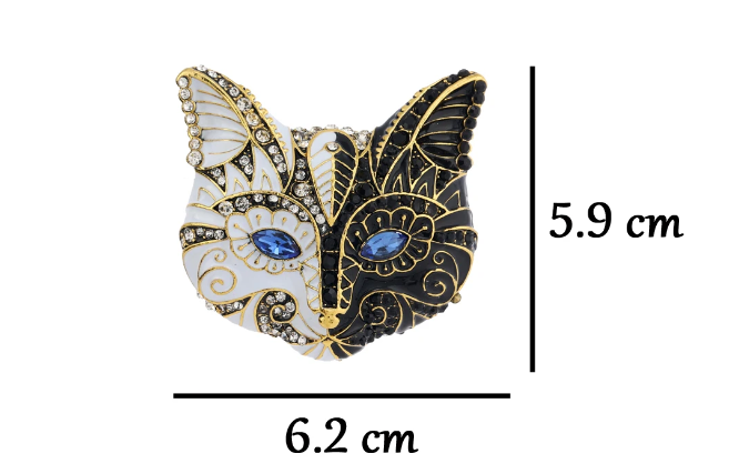 Cat brooch pin