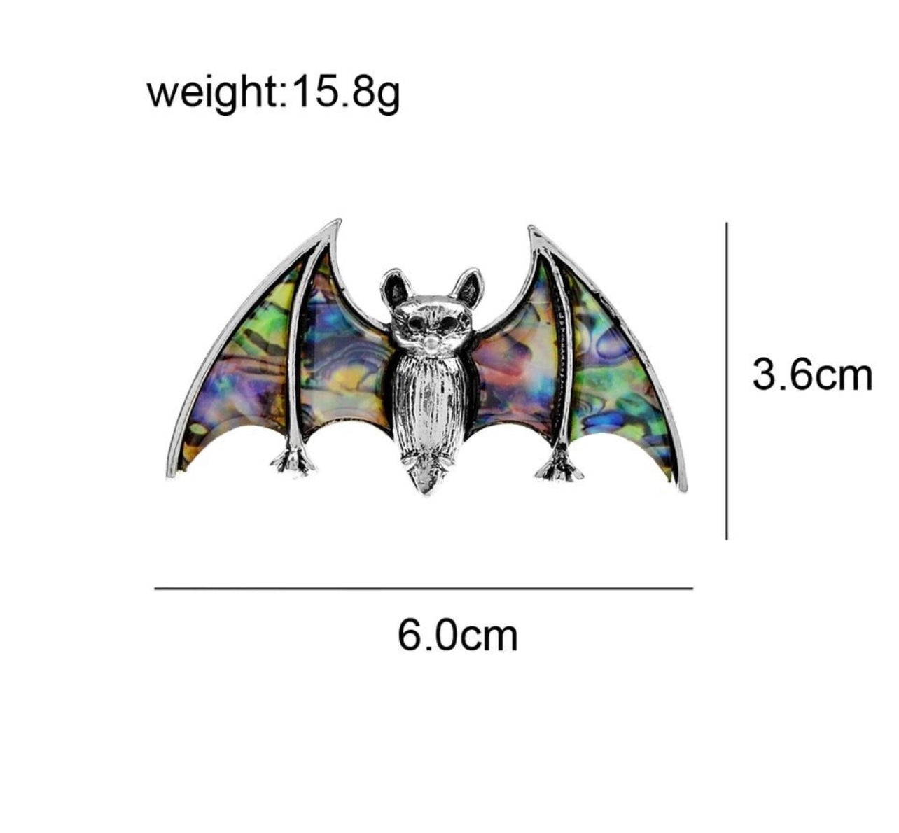 Bat Brooch Pin