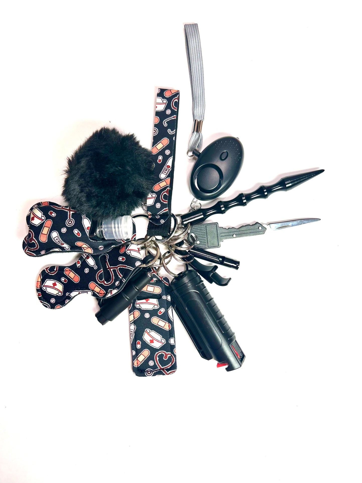 Nurse Self Defense Keychains/pepper spray keychains