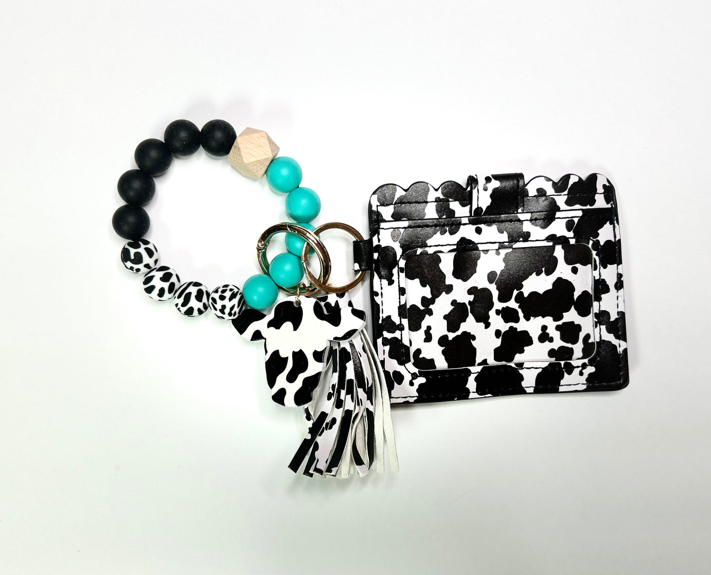 Cowprint Cardholder wristlet/Keychain Wallet