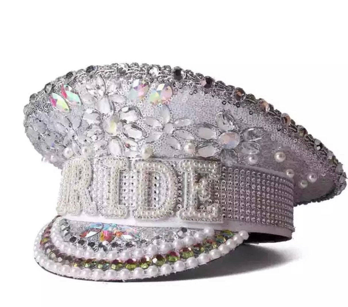 Bride Hat| Bachelorette Hat| Bride to be Captain Hat| Bridal Shower Hat|Hen Party Hat|Captain Hat|Military hat - Pink Fantasma