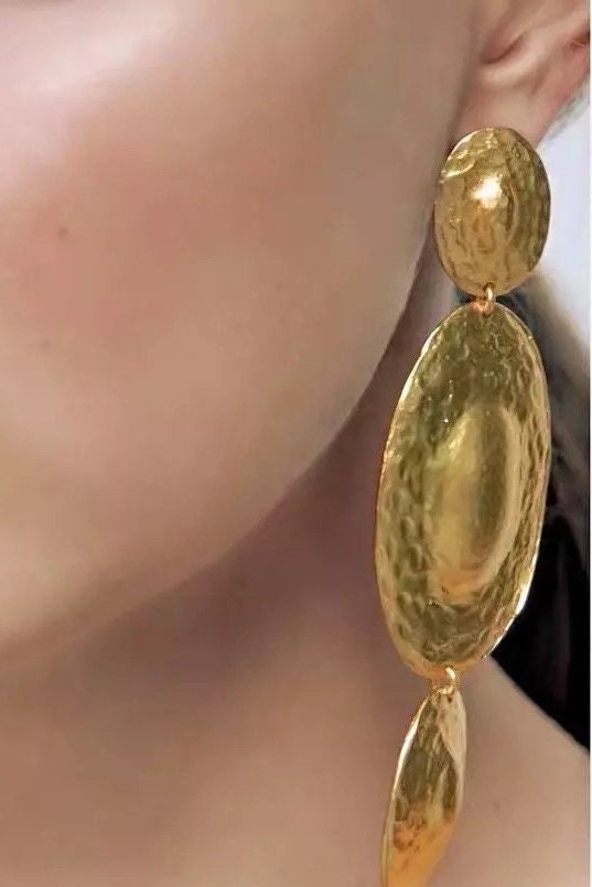 Vintage gold earrings
