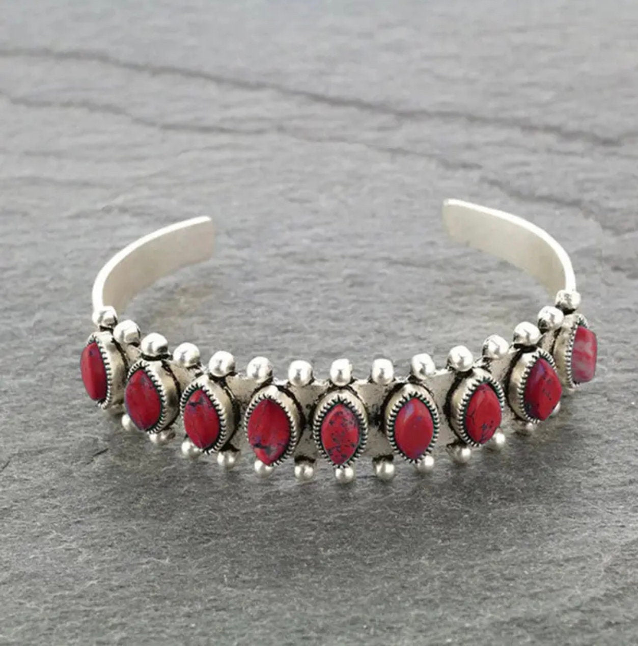 Boho cuff bracelet |Bohemian Vintage Cute Oval Shaped Cuff adjustable Bracelet