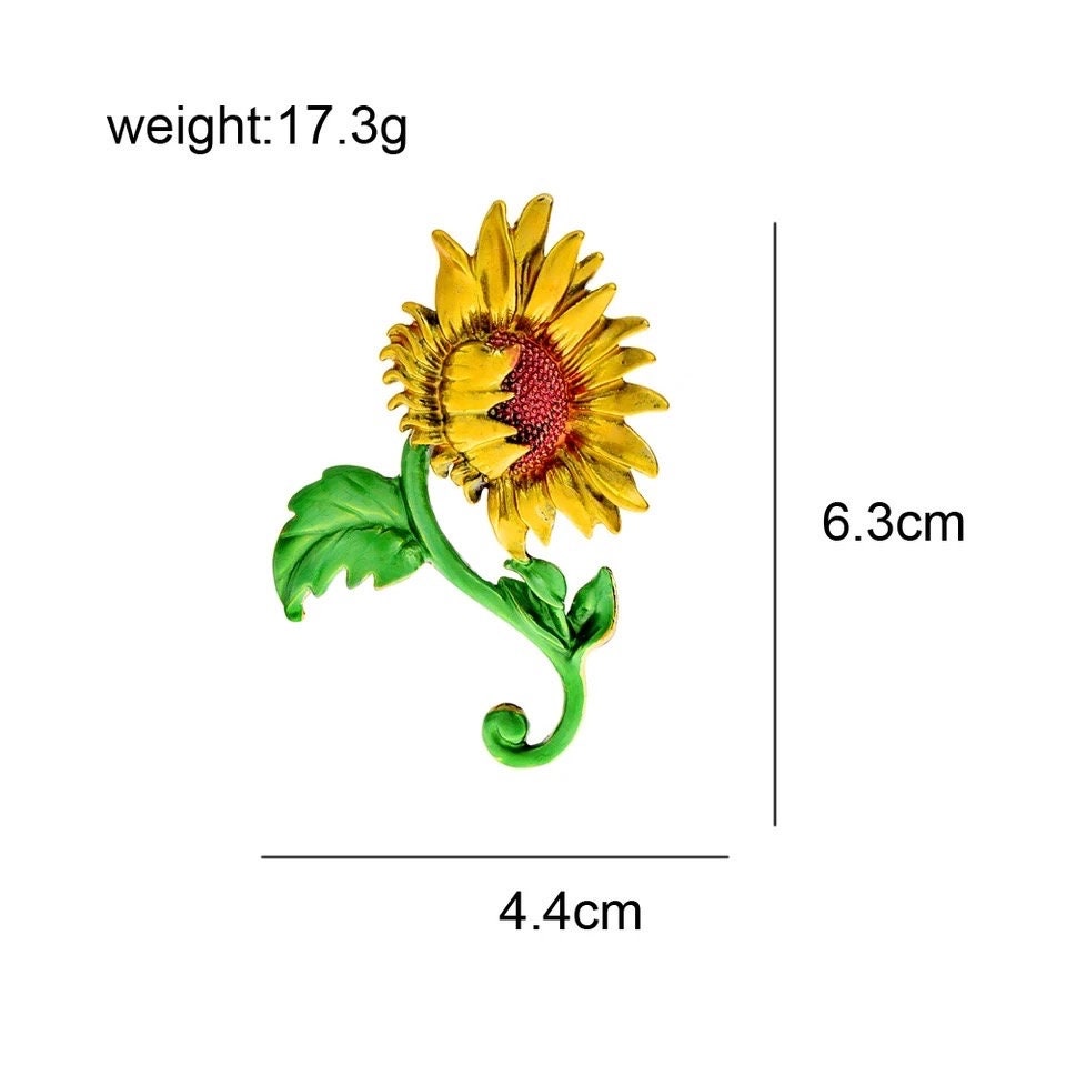 SunFlower brooch pin