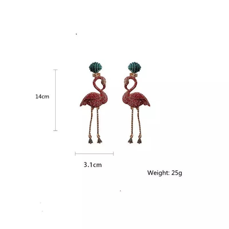 Flamingo earrings - Pink Fantasma