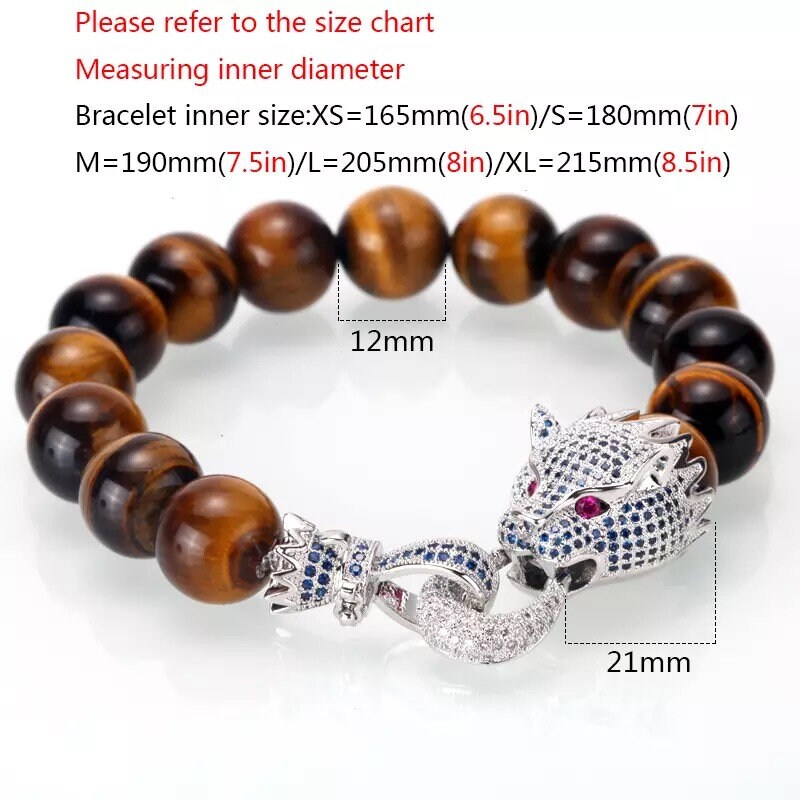 Tiger Eye Bead Bracelets - Pink Fantasma