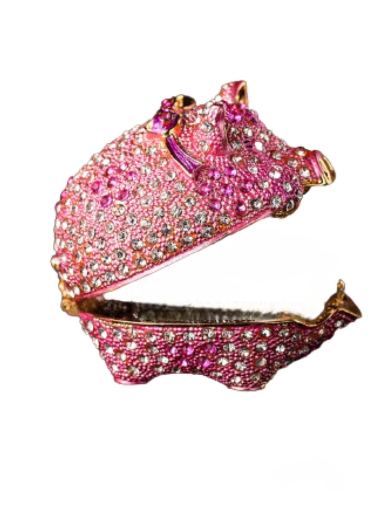 Pig Trinket box|Pig figurine|Pig ring box - Pink Fantasma