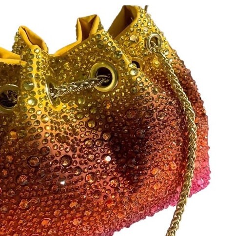 Rhinestone Crystal purse|Crystal purse - Pink Fantasma