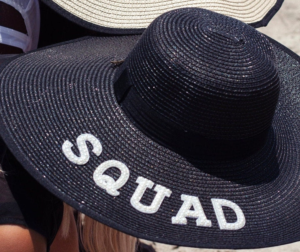 Bridesmaid Hat|Bride squad sun hat - Pink Fantasma