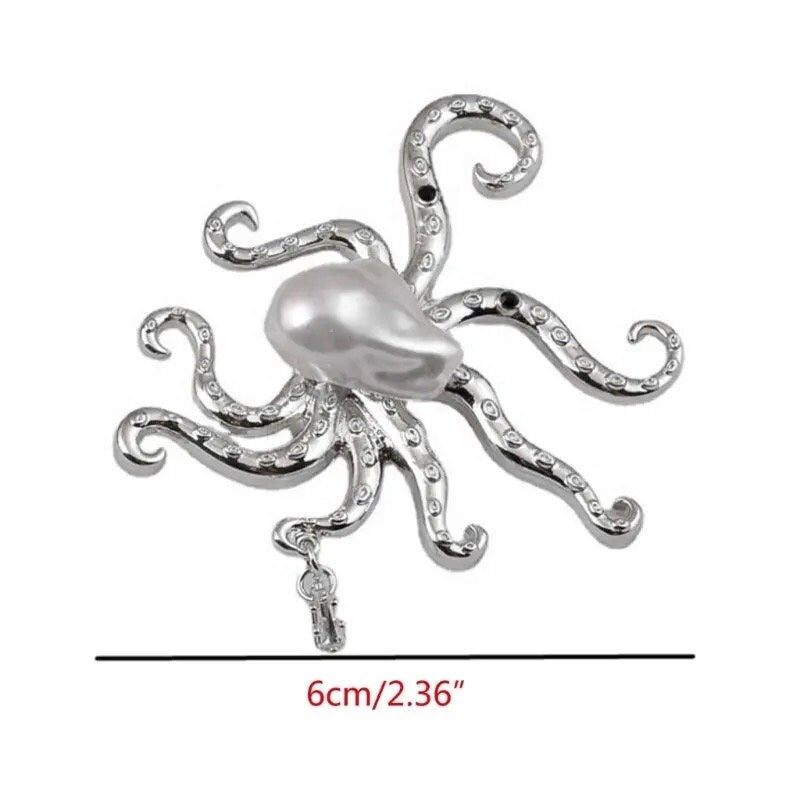 Octopus pearl ring |Statement rings - Pink Fantasma