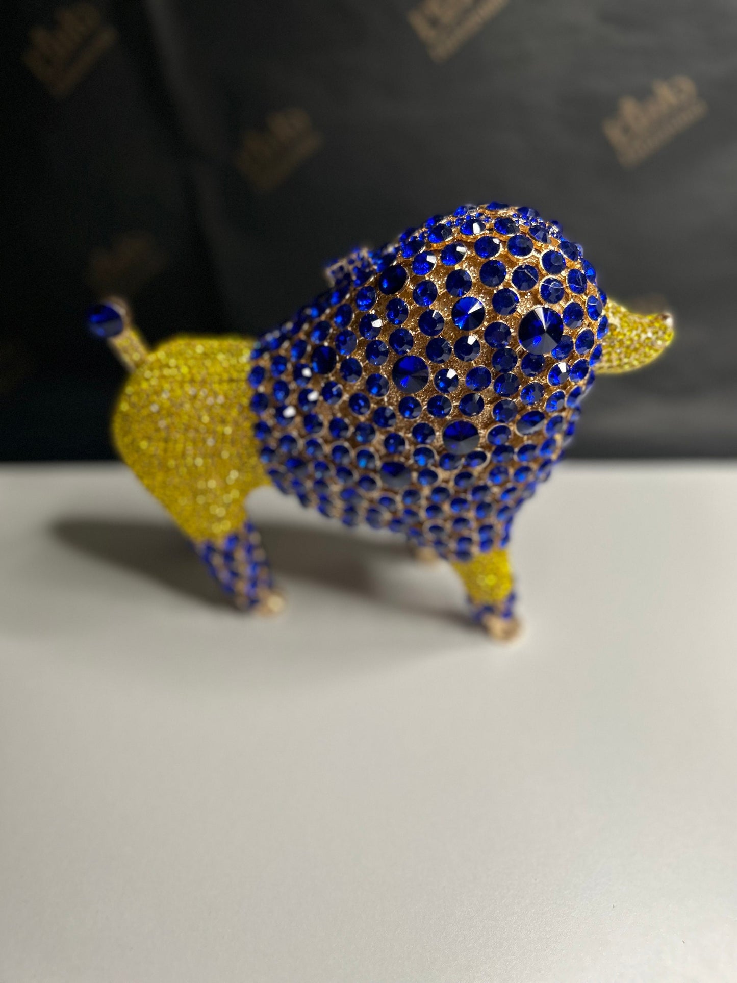 Poodle clutch purse| Evening Bag| Crystal Clutch| Bling Clutch and Evening bags - Pink Fantasma