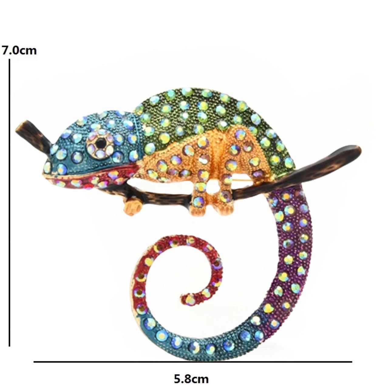 Chameleon Brooch pins - Pink Fantasma