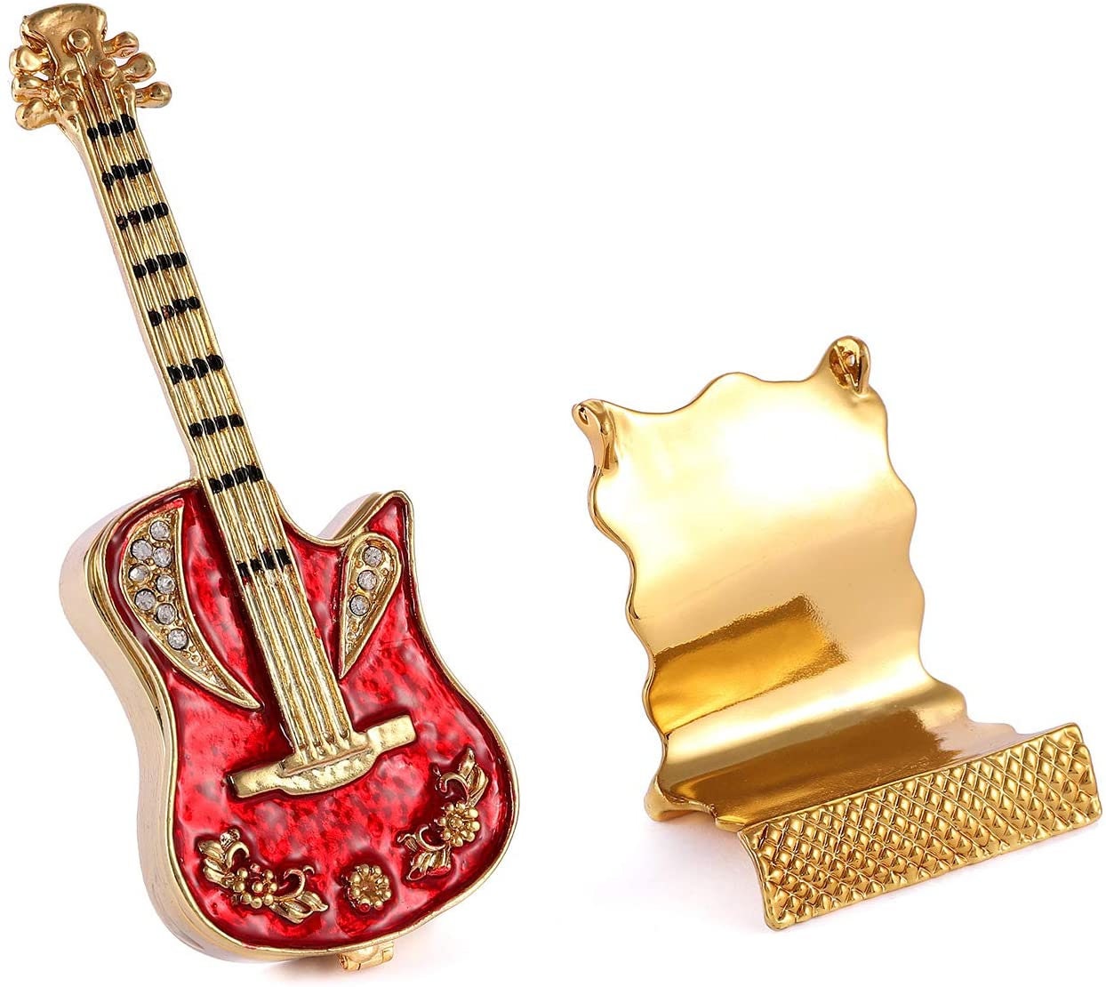 Guitar Trinket Box | Gift Jewelry Gift - Pink Fantasma