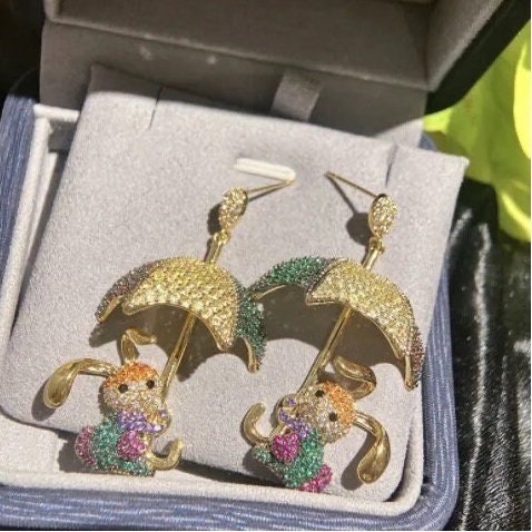 Rabbit Earrings| Easter Earrings - Pink Fantasma