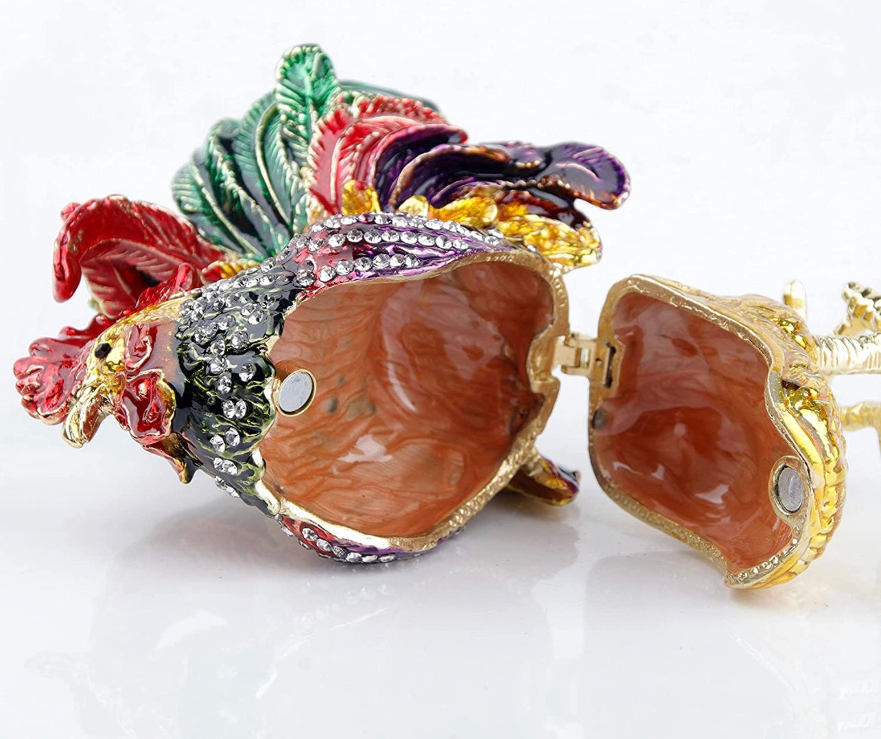 Rooster Trinket box| Rooster Figurine |Rooster jewelry box|Trinket boxes gifts - Pink Fantasma