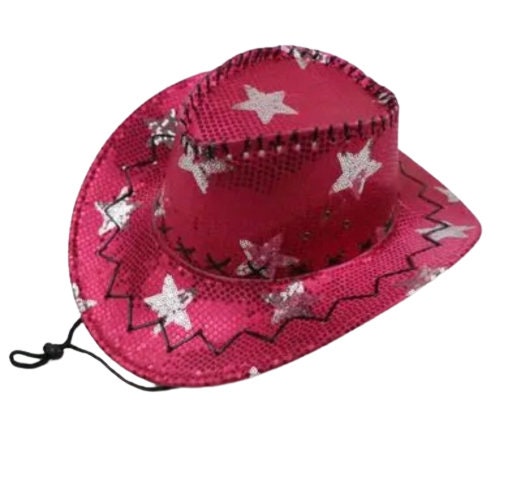 Sequin Cowboy Hats|Bling Cowboy hats|Pink Cowboy hat|Red Cowboy hat - Pink Fantasma