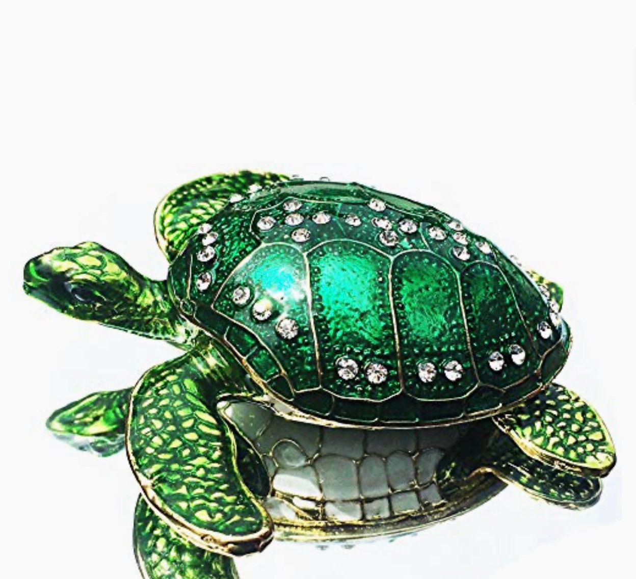 Turtle Trinket box, Jewelry box, Turtle Animal Figurines