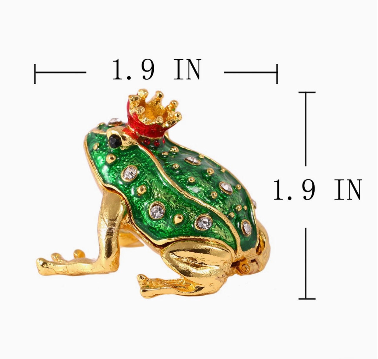 Frog Trinket Box| Frog Figurine |Frog jewelry box|Frog gifts|Frog decoration|Frog collectibles|Animal Collectible Figurines -NH-A - Pink Fantasma