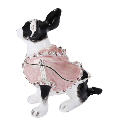 Chihuahua Trinket Box| Dog Figurine with storage for jewelry| Dog Trinket Boxes gifts