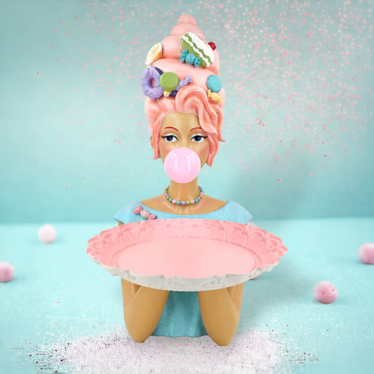 Cotton Candy Bubblegum Queen Server/Holiday Decor