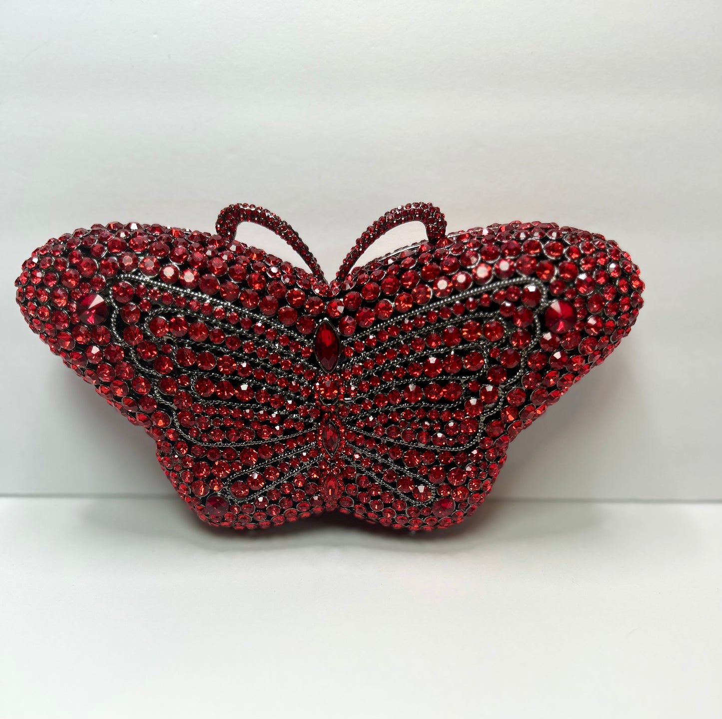 Butterfly clutch purse| Evening Bag| Crystal Clutch