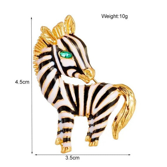 Zebra Brooch pin