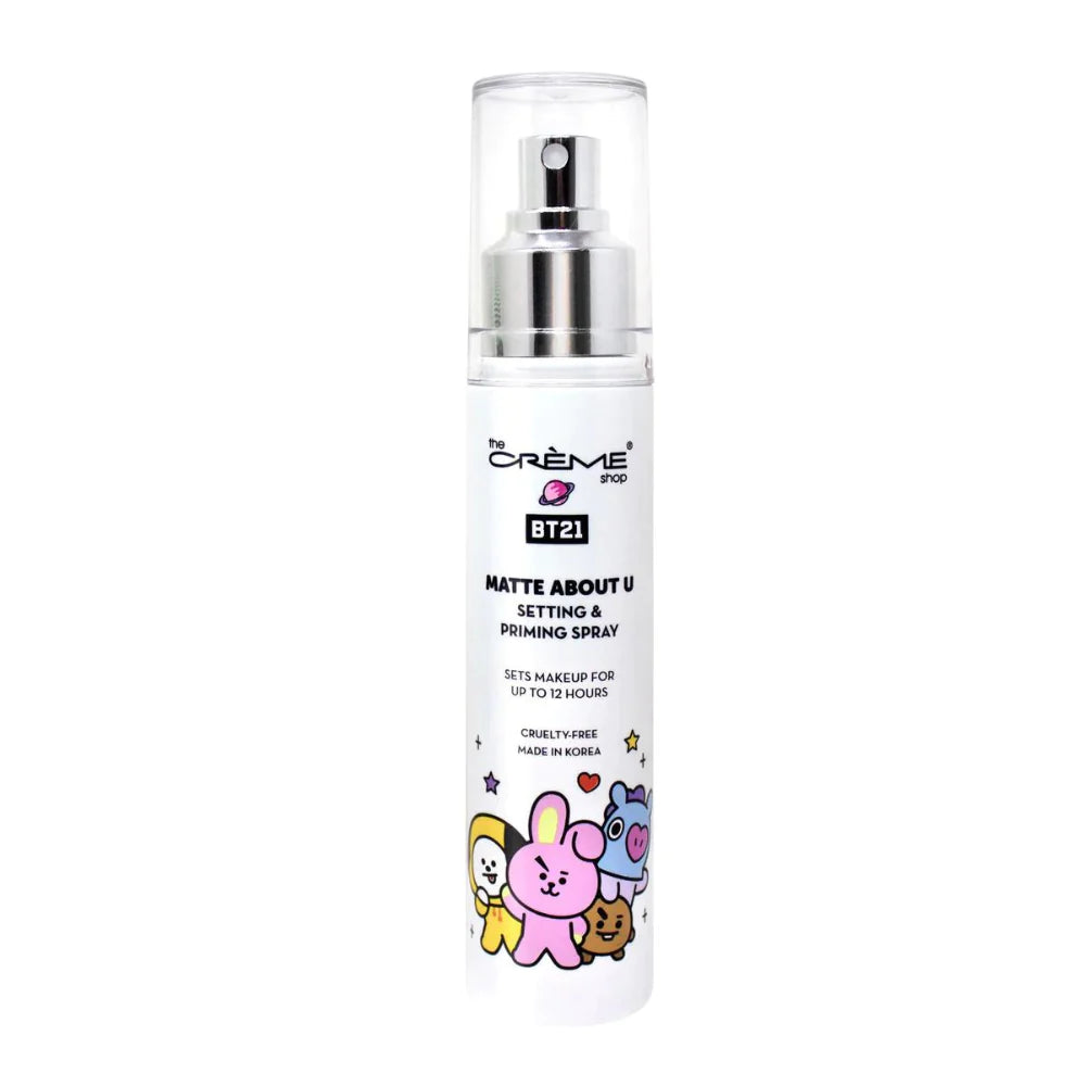 THE CREME SHOP - BT21 MATTE ABOUT U SETTING & PRIMING SPRAY