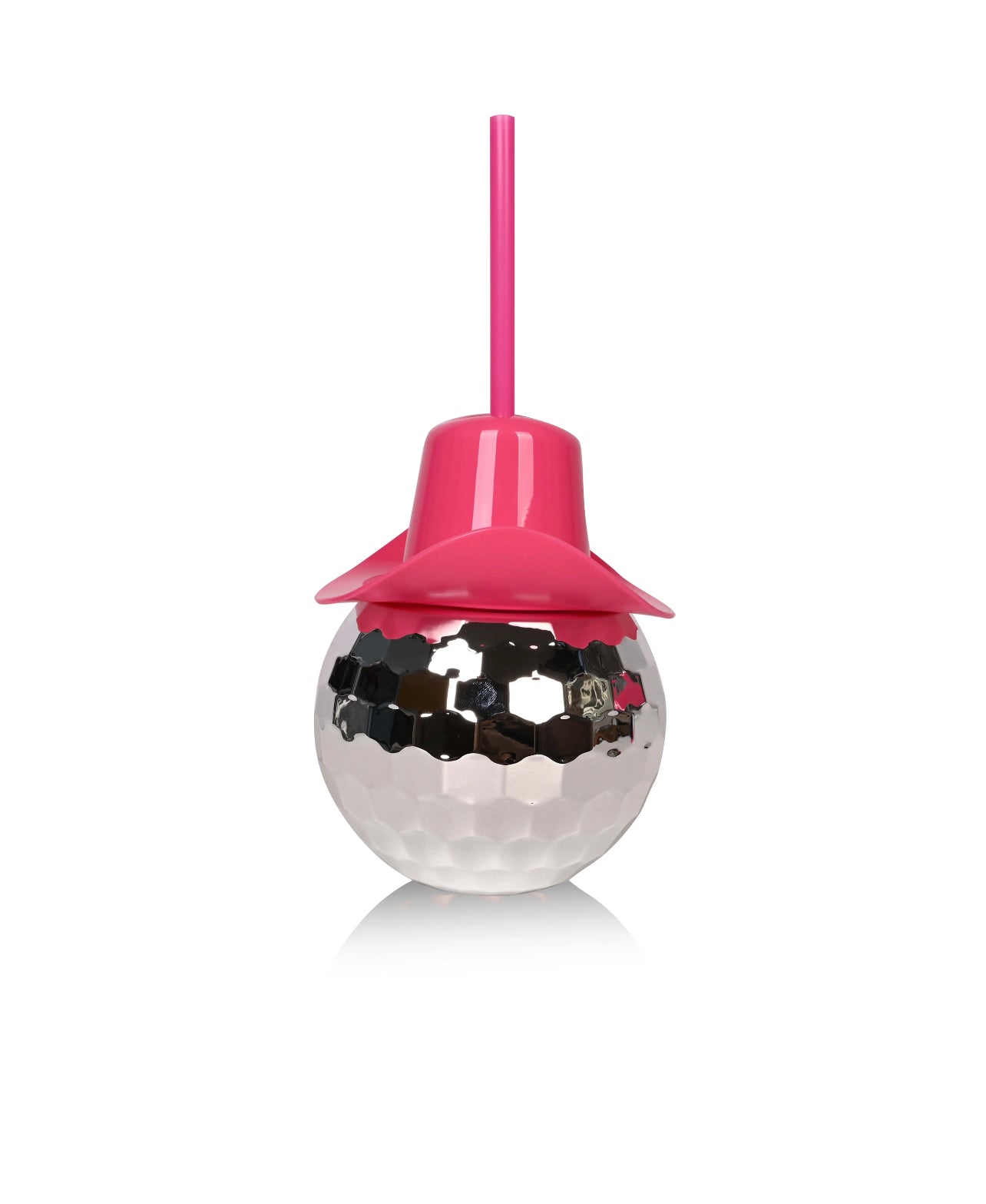 Pink Cowboy disco ball cup/Bachelorette ,Bride accessories