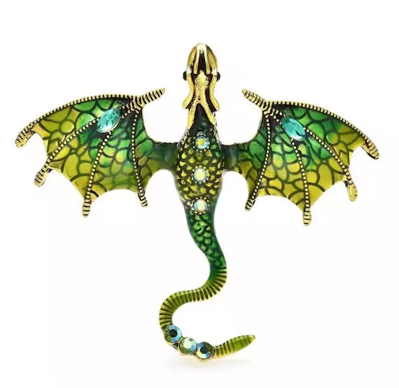 Dragon brooch pin