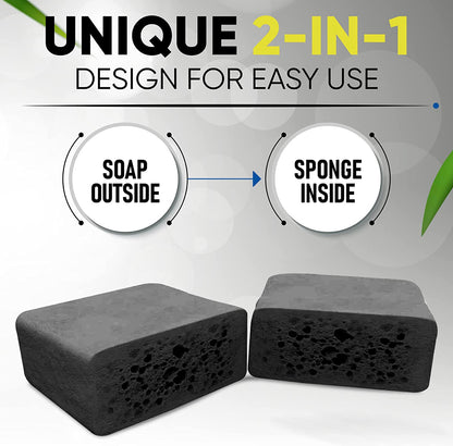 EsponJabon (Sponge Soap) Charcoal, Purifying Effect