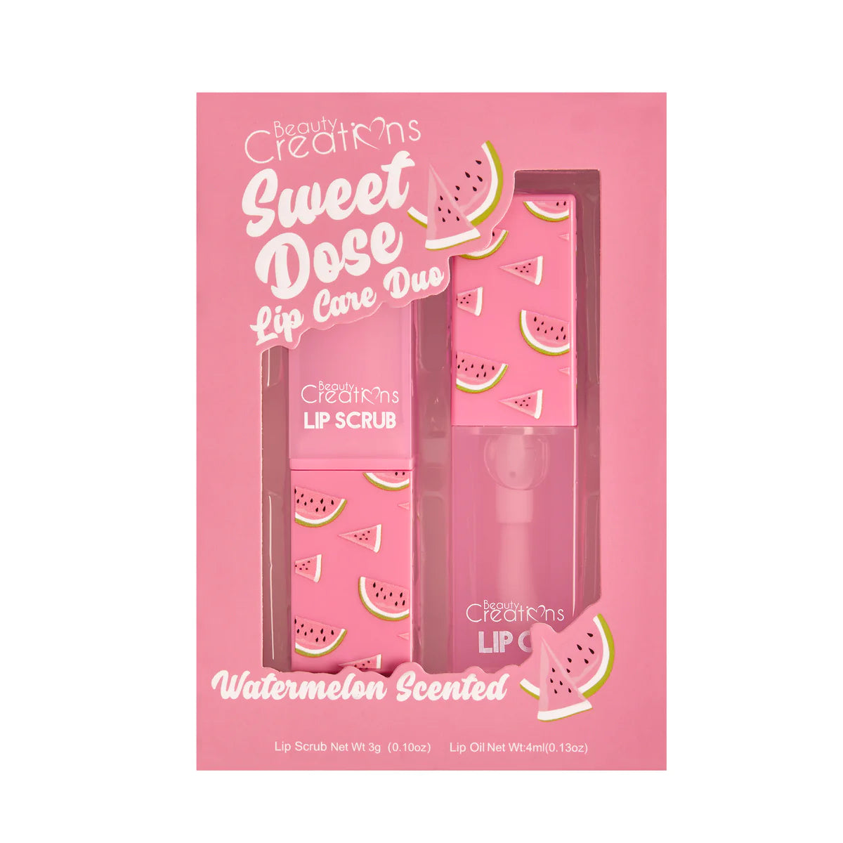 WATERMELON SWEET DOSE lip scrub and lip oil set