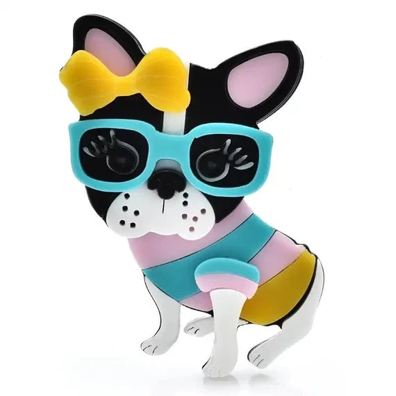 Frenchie Dog Brooch pin