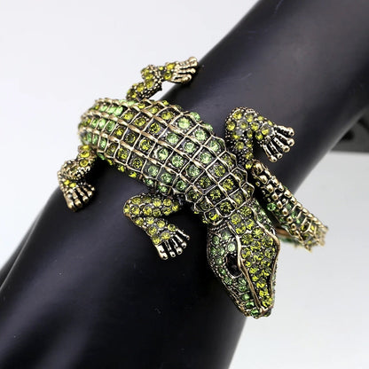 Alligator Cuff Bracelet - Pink Fantasma 