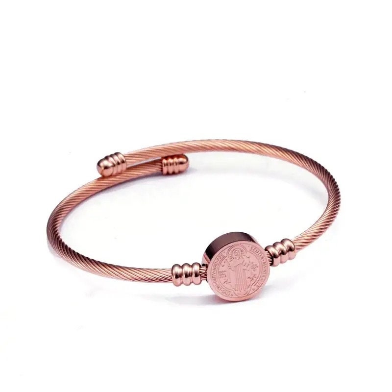 Saint Benedict Bracelet. Saint Benito Bracelet |St Benedict Bracelet protection from evil - Pink Fantasma 