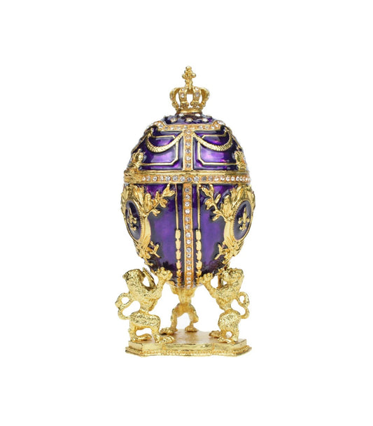 Royal Egg Trinket box| Egg decorations|Trinket Boxes|Egg Jewelry box - Pink Fantasma 