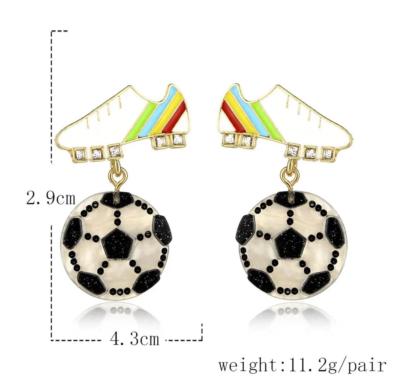 Soccer Earrings | Soccer Jewelry - Pink Fantasma 