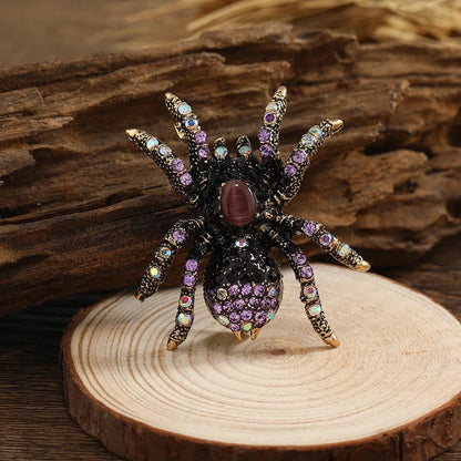 Spider Brooch Pin - Pink Fantasma 